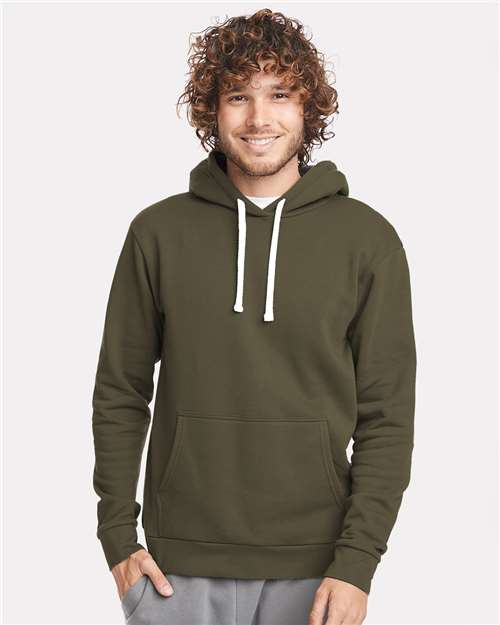 Next Level Unisex Santa Barbara Hoodie Sweatshirt - Next Level 9303 Military Green XS Sweatshirts