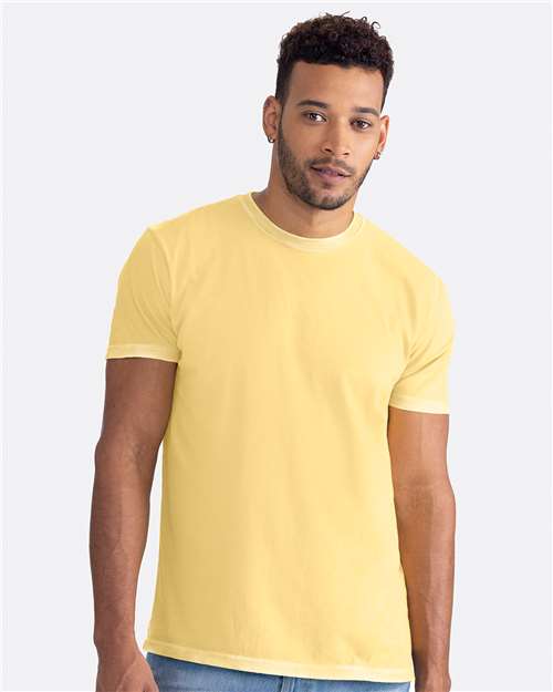 Next Level Unisex Soft Wash T-Shirt - Next Level 3600SW Washed Banana Cream XS Short Sleeve T-Shirts