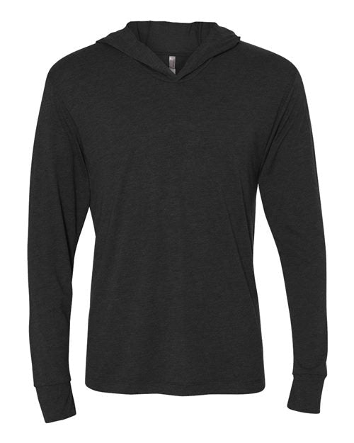 Next Level Unisex Triblend Hooded Long Sleeve Pullover T-Shirt - Next Level 6021 Envy XS Short Sleeve T-Shirts