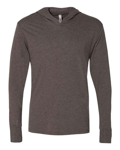 Next Level Unisex Triblend Hooded Long Sleeve Pullover T-Shirt - Next Level 6021 Macchiato XS Short Sleeve T-Shirts