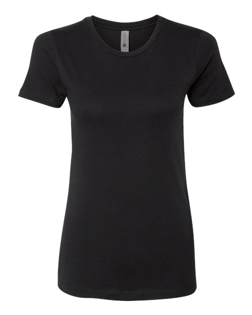 Next Level Women’s Cotton T-Shirt - Next Level 3900 Black XS Short Sleeve T-Shirts