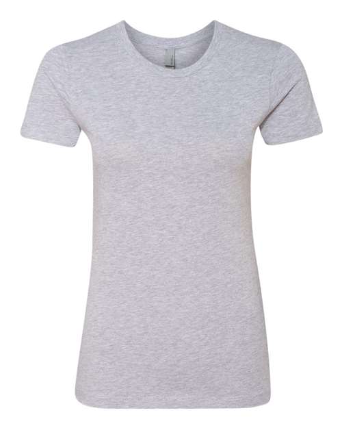Next Level Women’s Cotton T-Shirt - Next Level 3900 Heather Grey XS Short Sleeve T-Shirts