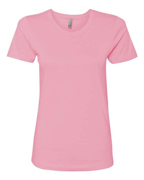 Next Level Women’s Cotton T-Shirt - Next Level 3900 Light Pink XS Short Sleeve T-Shirts