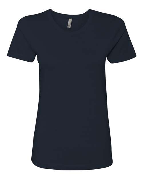 Next Level Women’s Cotton T-Shirt - Next Level 3900 Midnight Navy XS Short Sleeve T-Shirts