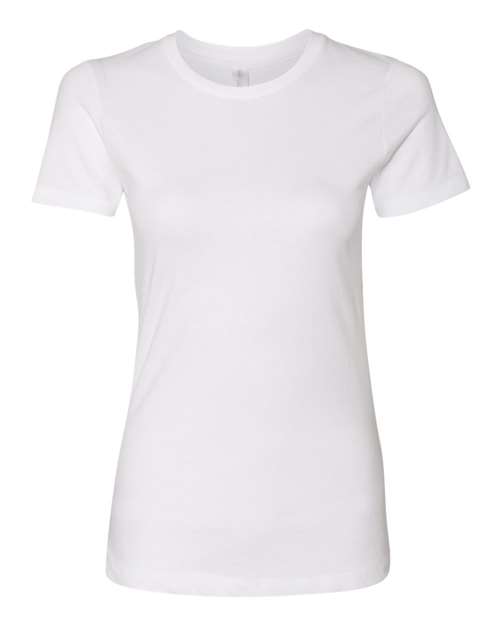 Next Level Women’s Cotton T-Shirt - Next Level 3900 White XS Short Sleeve T-Shirts