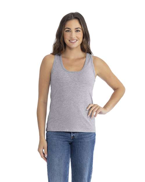 Next Level Women's Cotton Tank - Next Level 3933 Heather Grey XS