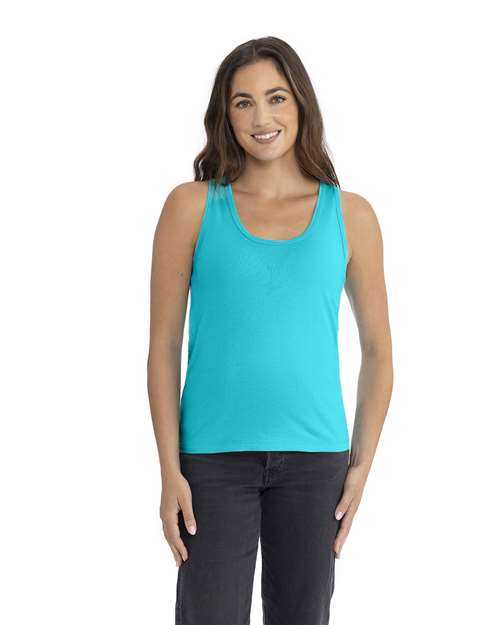 Next Level Women's Cotton Tank - Next Level 3933 Tahiti Blue XS