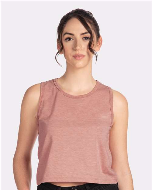 Next Level Women's Festival Crop Tank - Next Level 5083 Desert Pink XS