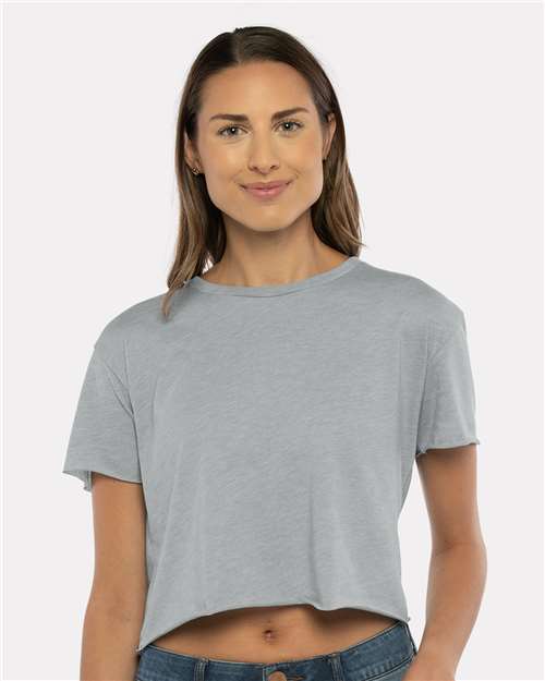 Next Level Women's Festival Crop Top - Next Level 5080 Heather Grey XS