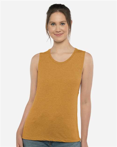 Next Level Women’s Festival Muscle Tank - Next Level 5013 Antique Gold XS
