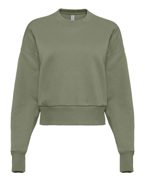 Next Level Women's Heavyweight Crewneck Sweatshirt - Next Level 9087 Light Olive XS Crewneck Sweatshirts