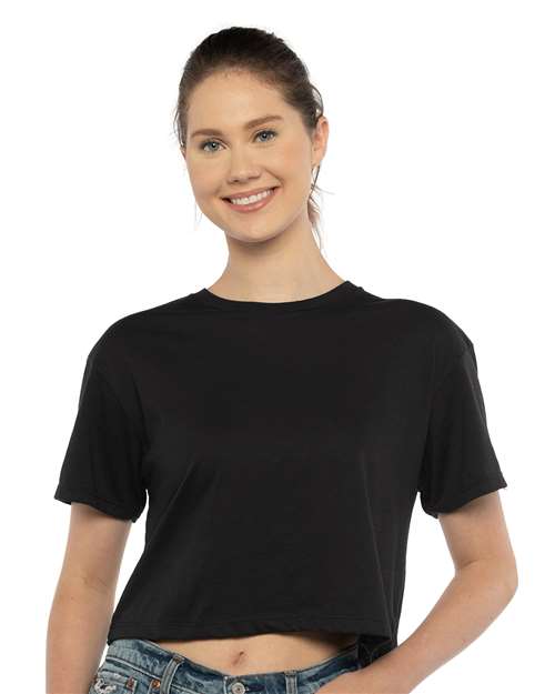 Next Level Women's Ideal Crop Top - Next Level 1580 Black XS