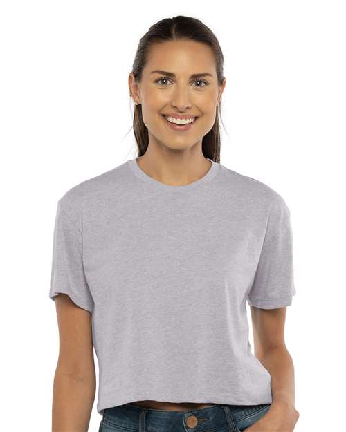 Next Level Women's Ideal Crop Top - Next Level 1580 Heather Grey XS