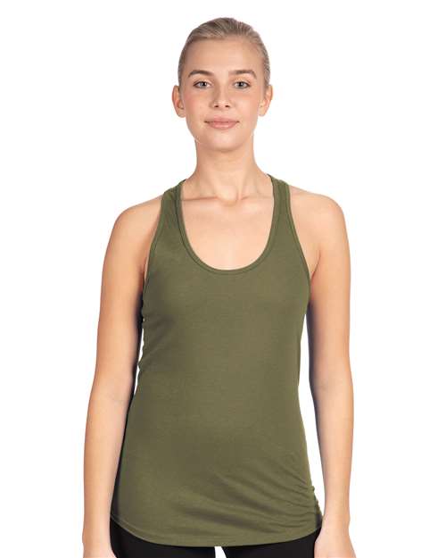 Next Level Women's Ideal Racerback Tank - Next Level 1533 Military Green XS