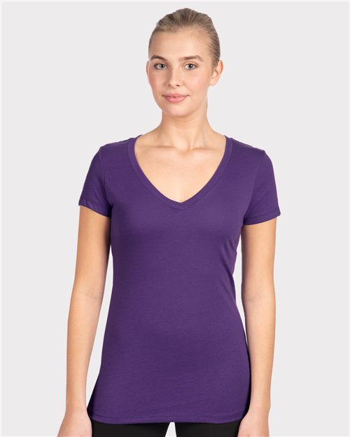 Next Level Women's Ideal V - Neck T-Shirt - Next Level 1540 Antique Gold XS Short Sleeve T-Shirts