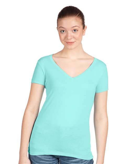 Next Level Women's Ideal V - Neck T-Shirt - Next Level 1540 Cancun XS Short Sleeve T-Shirts
