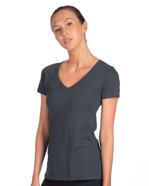 Next Level Women's Ideal V - Neck T-Shirt - Next Level 1540 Indigo XS Short Sleeve T-Shirts