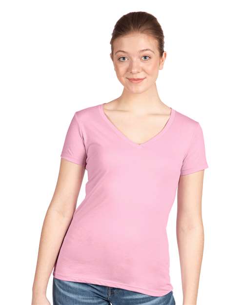 Next Level Women's Ideal V - Neck T-Shirt - Next Level 1540 Lilac XS Short Sleeve T-Shirts