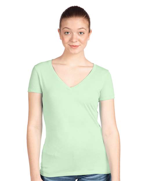 Next Level Women's Ideal V - Neck T-Shirt - Next Level 1540 Mint XS Short Sleeve T-Shirts