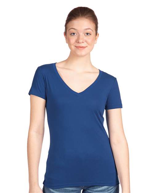 Next Level Women's Ideal V - Neck T-Shirt - Next Level 1540 Royal XS Short Sleeve T-Shirts