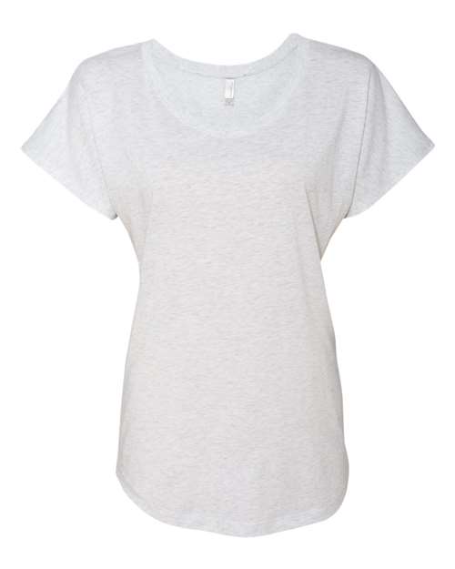Next Level Women’s Triblend Dolman T-Shirt - Next Level 6760 Heather White XS Short Sleeve T-Shirts
