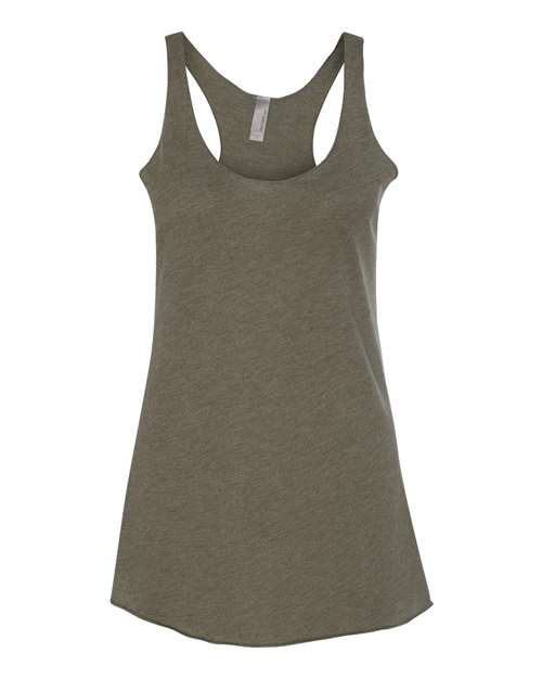 Next Level Women’s Triblend Racerback Tank - Next Level 6733 Military Green XS