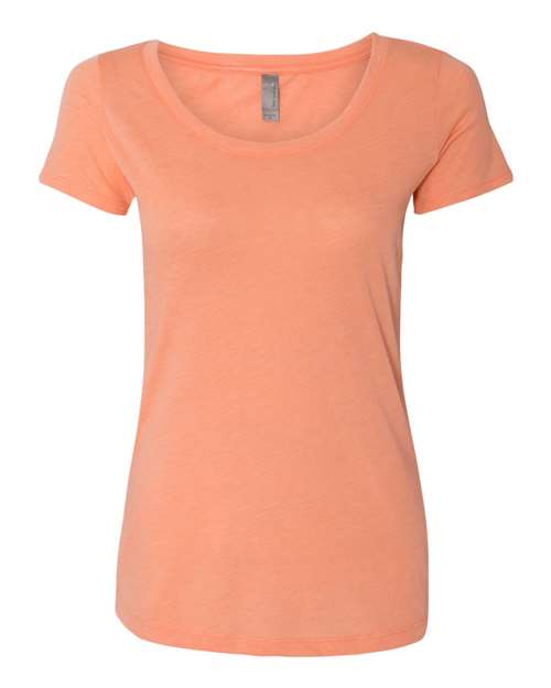 Next Level Women’s Triblend Scoop Neck T-Shirt - Next Level 6730 Vintage Light Orange 2XL Short Sleeve T-Shirts