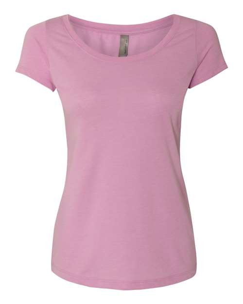 Next Level Women’s Triblend Scoop Neck T-Shirt - Next Level 6730 Vintage Lilac 2XL Short Sleeve T-Shirts