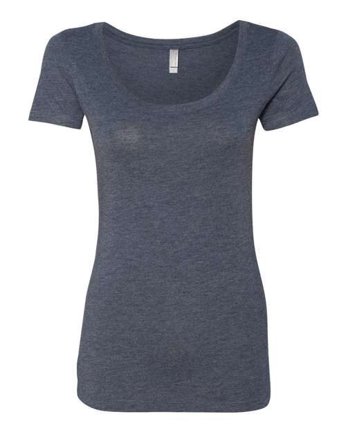 Next Level Women’s Triblend Scoop Neck T-Shirt - Next Level 6730 Vintage Navy 2XL Short Sleeve T-Shirts