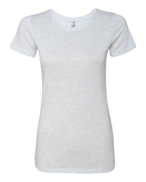 Next Level Women’s Triblend T-Shirt - Next Level 6710 Heather White S Short Sleeve T-Shirts