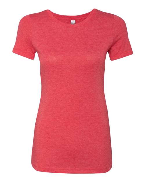 Next Level Women’s Triblend T-Shirt - Next Level 6710 Vintage Red S Short Sleeve T-Shirts