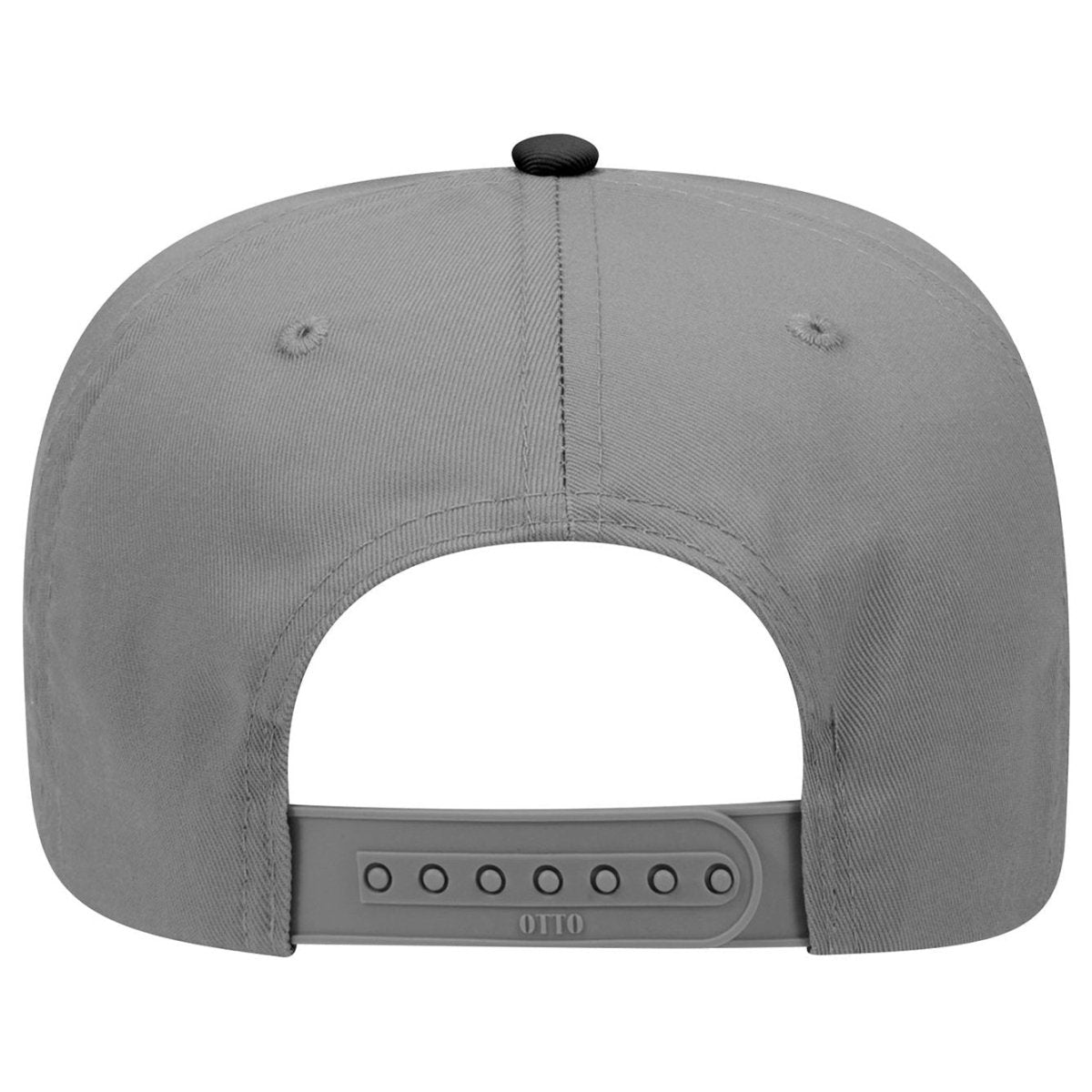 Otto Cap 31 - 069 - 5 Panel, Mid Profile Baseball Cap Black / Charcoal Gray Caps