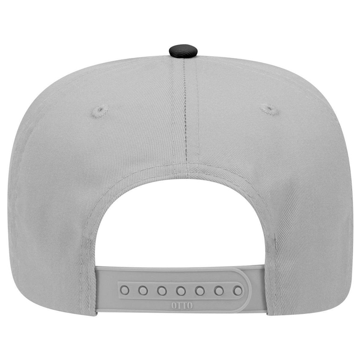 Otto Cap 31 - 069 - 5 Panel, Mid Profile Baseball Cap Black / Gray Caps