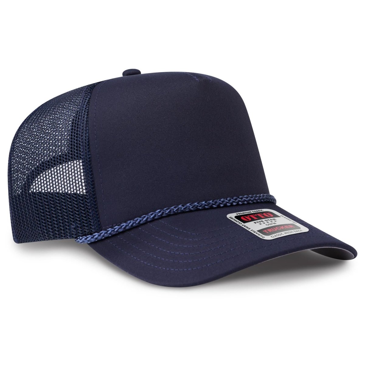 OTTO CAP 5 Panel Mid Profile Baseball Cap OTTO 32 - 2 Navy OSFM - Adult