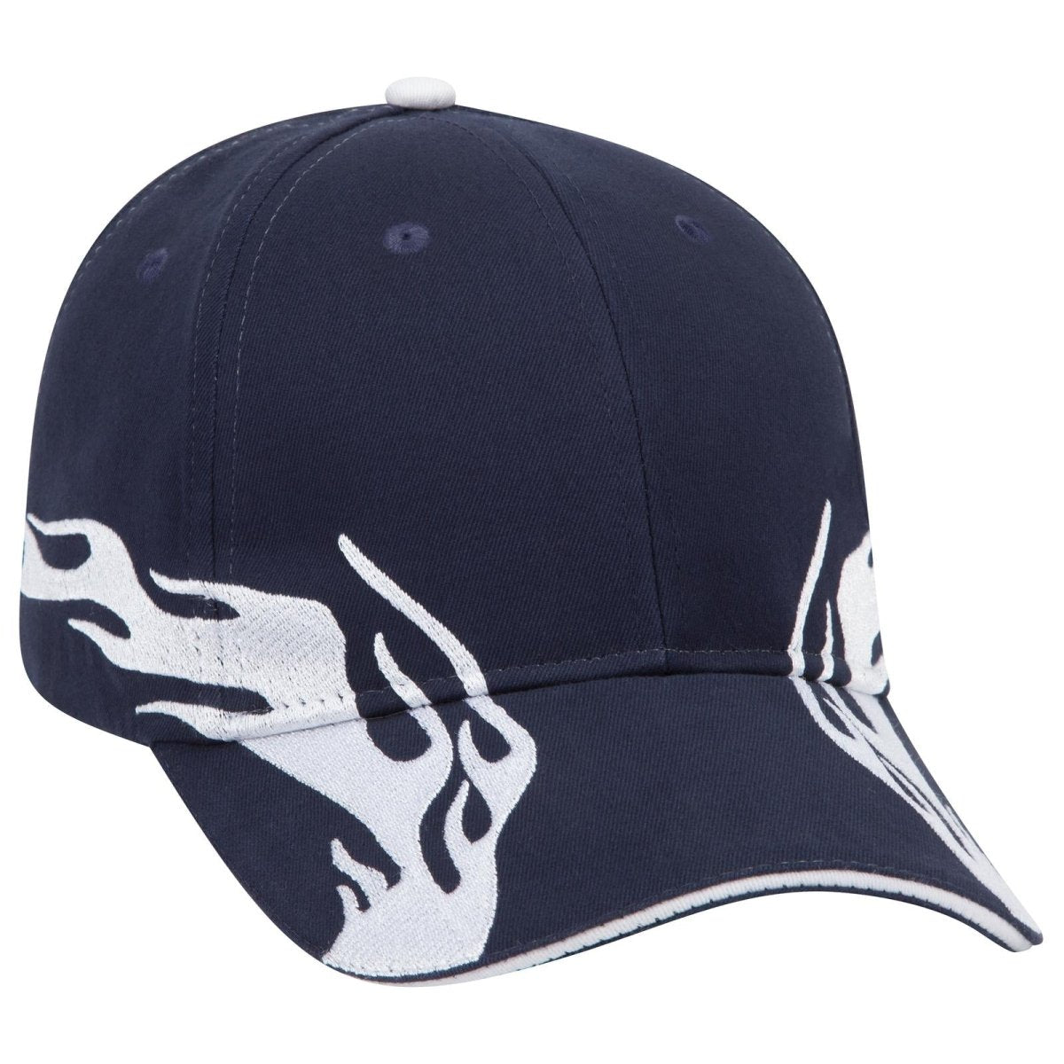 OTTO CAP 6 Panel Low Profile Baseball Cap OTTO 58 - 755 Nvy/Wht/Wht OSFM - Adult Hats