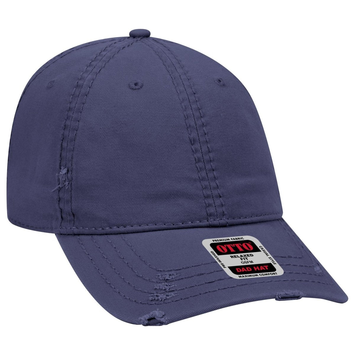 OTTO CAP 6 Panel Low Profile Dad Hat OTTO 104 - 1018 Navy OSFM - Adult Hats