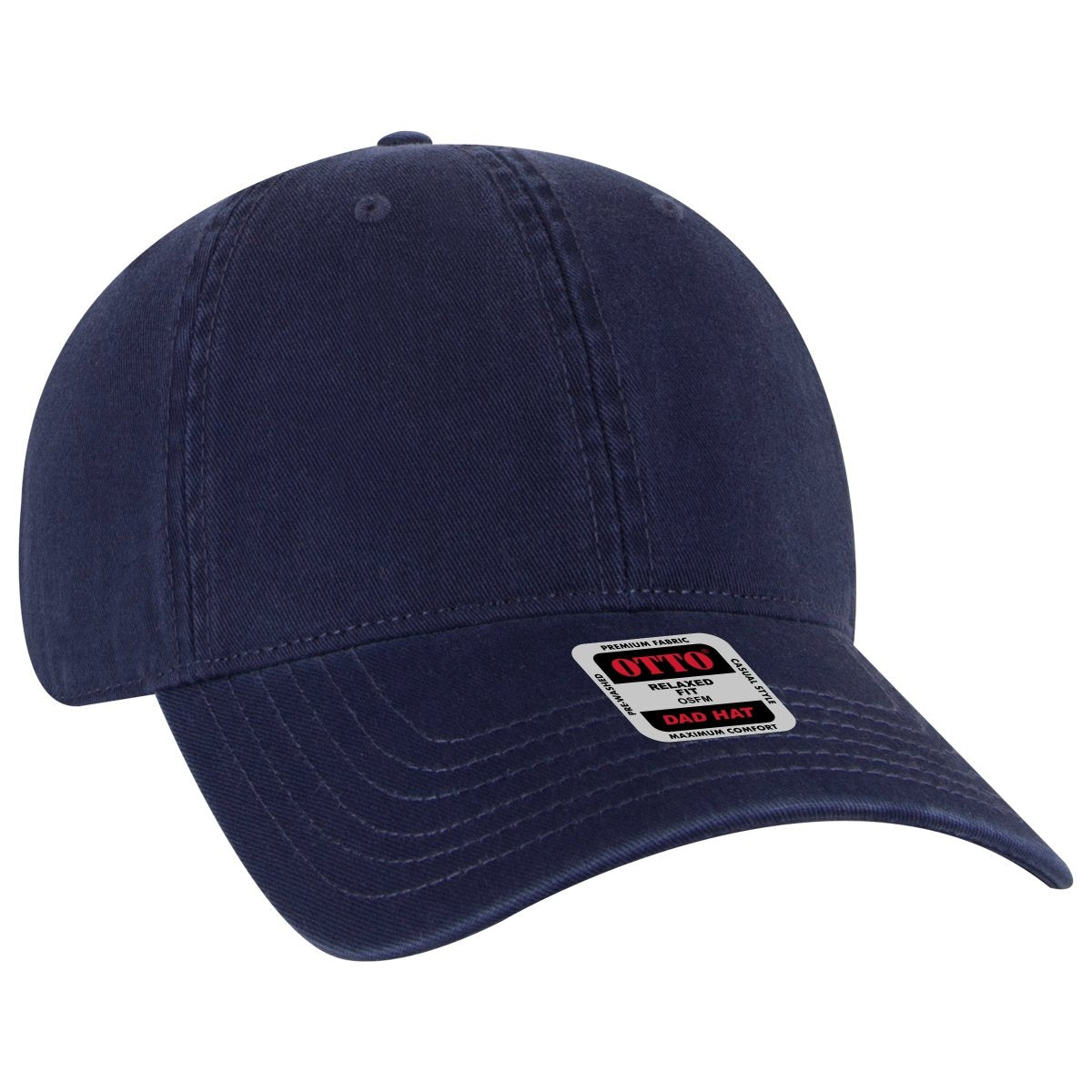 OTTO CAP 6 Panel Low Profile Dad Hat OTTO 18 - 1322 Navy OSFM - Adult Hats