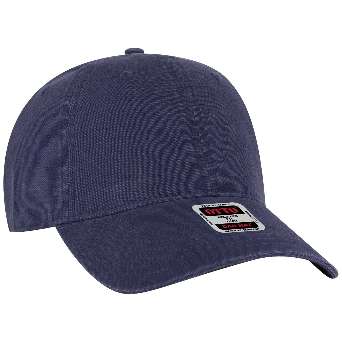 OTTO CAP 6 Panel Low Profile Dad Hat OTTO 18 - 3 Navy OSFM - Adult Hats