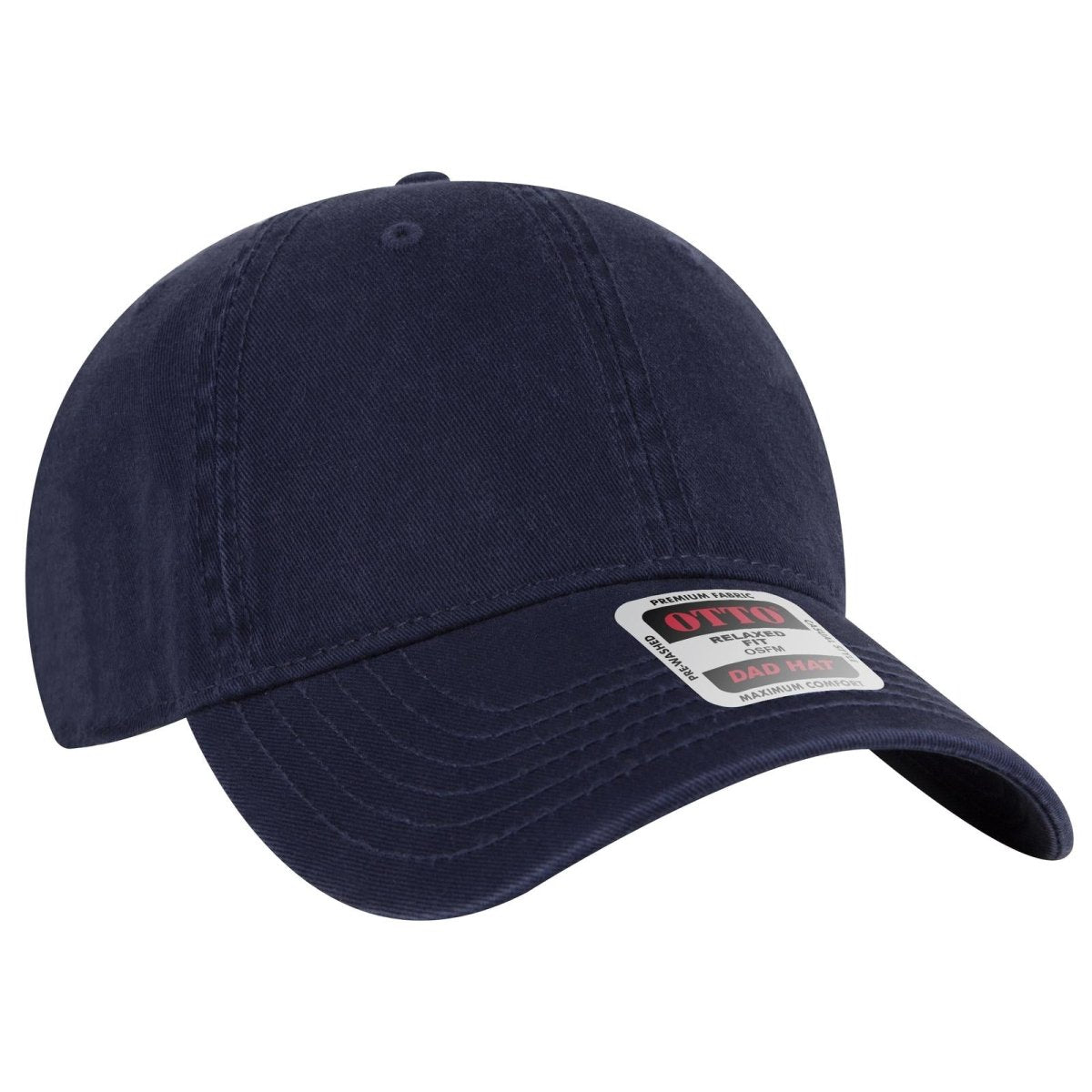 OTTO CAP 6 Panel Low Profile Dad Hat OTTO 18 - 772 Navy OSFM - Adult Hats