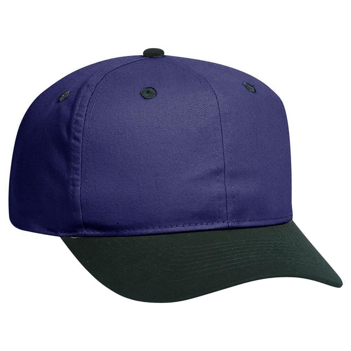 OTTO CAP 6 Panel Mid Profile Baseball Cap OTTO 27 - 015 Dk.Grn/Nvy OSFM - Adult Hats