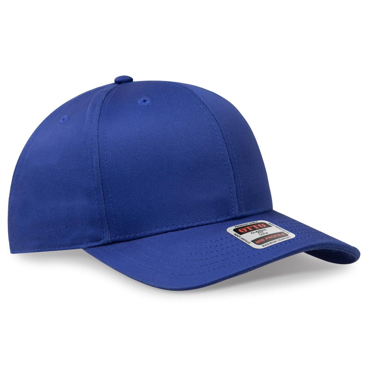 OTTO CAP 6 Panel Mid Profile Baseball Cap OTTO 27 - 079 Royal OSFM - Adult Hats