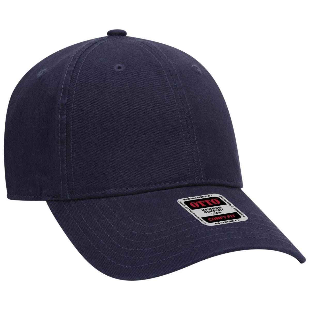 OTTO CAP "OTTO COMFY FIT" 6 Panel Low Profile Dad Hat OTTO 18 - 1282 Navy OSFM - Adult Hats