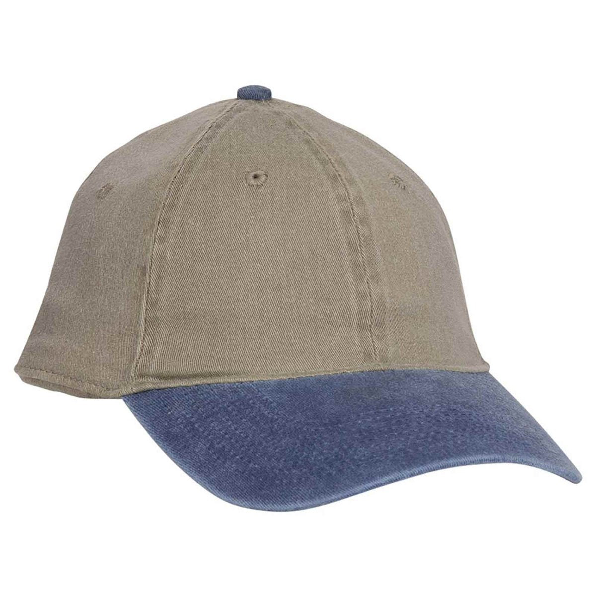OTTO CAP "OTTO FLEX" Fitted 6 Panel Low Profile Dad Hat OTTO 10 - 271 Nvy/Kha L/XL Hats