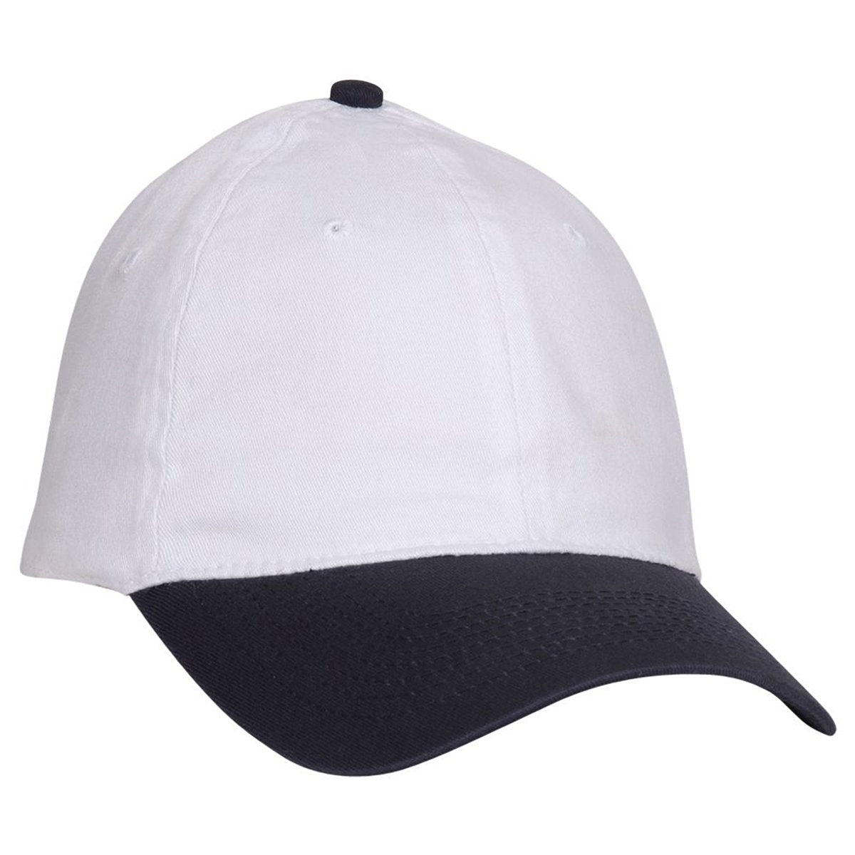 OTTO CAP "OTTO FLEX" Fitted 6 Panel Low Profile Dad Hat OTTO 10 - 275 Nvy/Wht S/M Hats