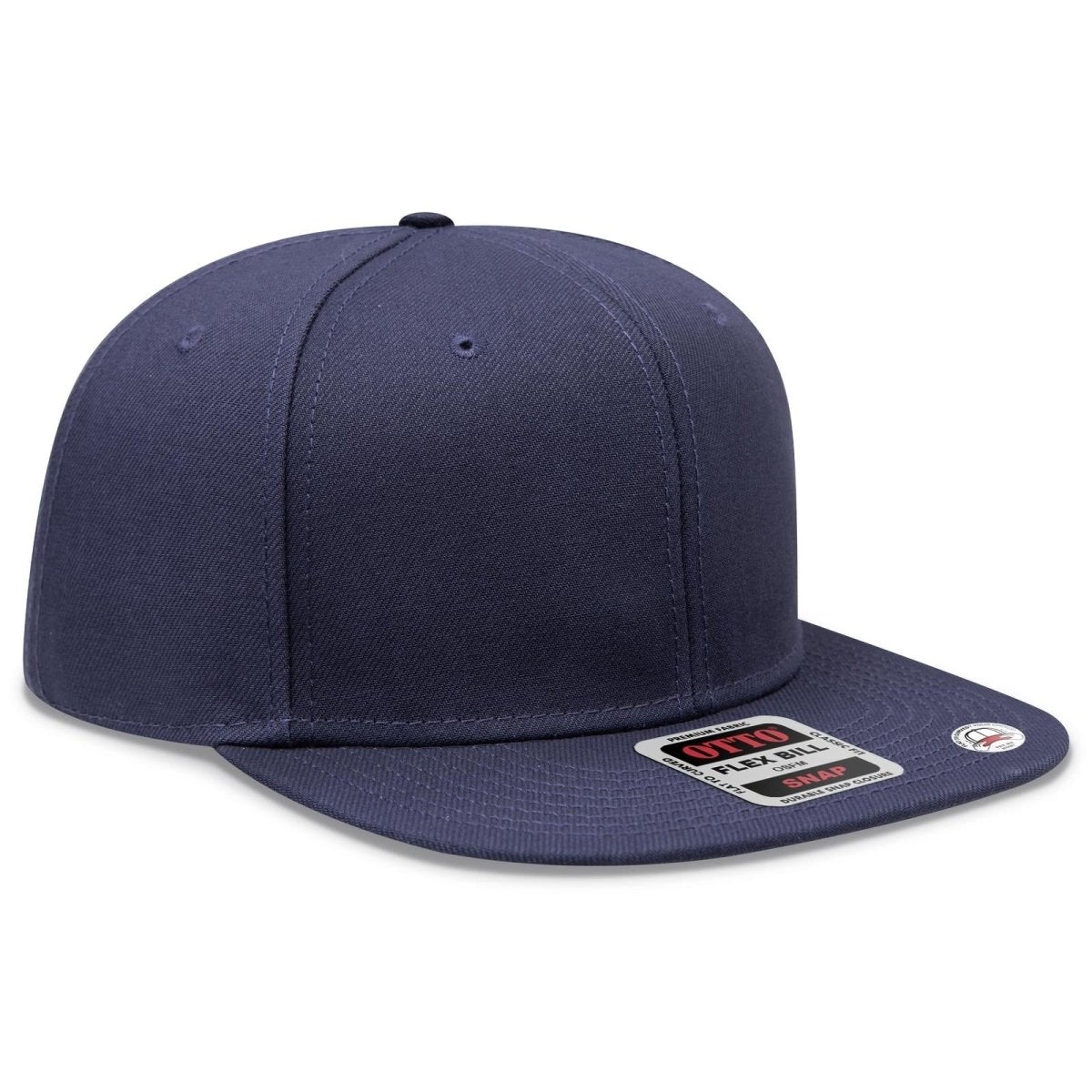 OTTO CAP "OTTO SNAP" 6 Panel Pro Style Snapback Hat OTTO 148 - 1267 Navy OSFM - Adult Hats