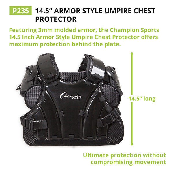 Champion Sports ARMOR STYLE UMPIRE CHEST PROTECTOR 16"