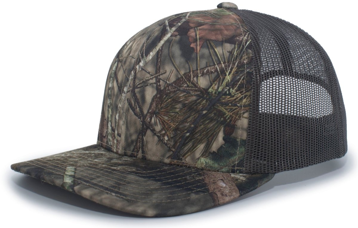 Pacific Headwear Camo Snapback Trucker Cap 108C BUCCHOBU OS