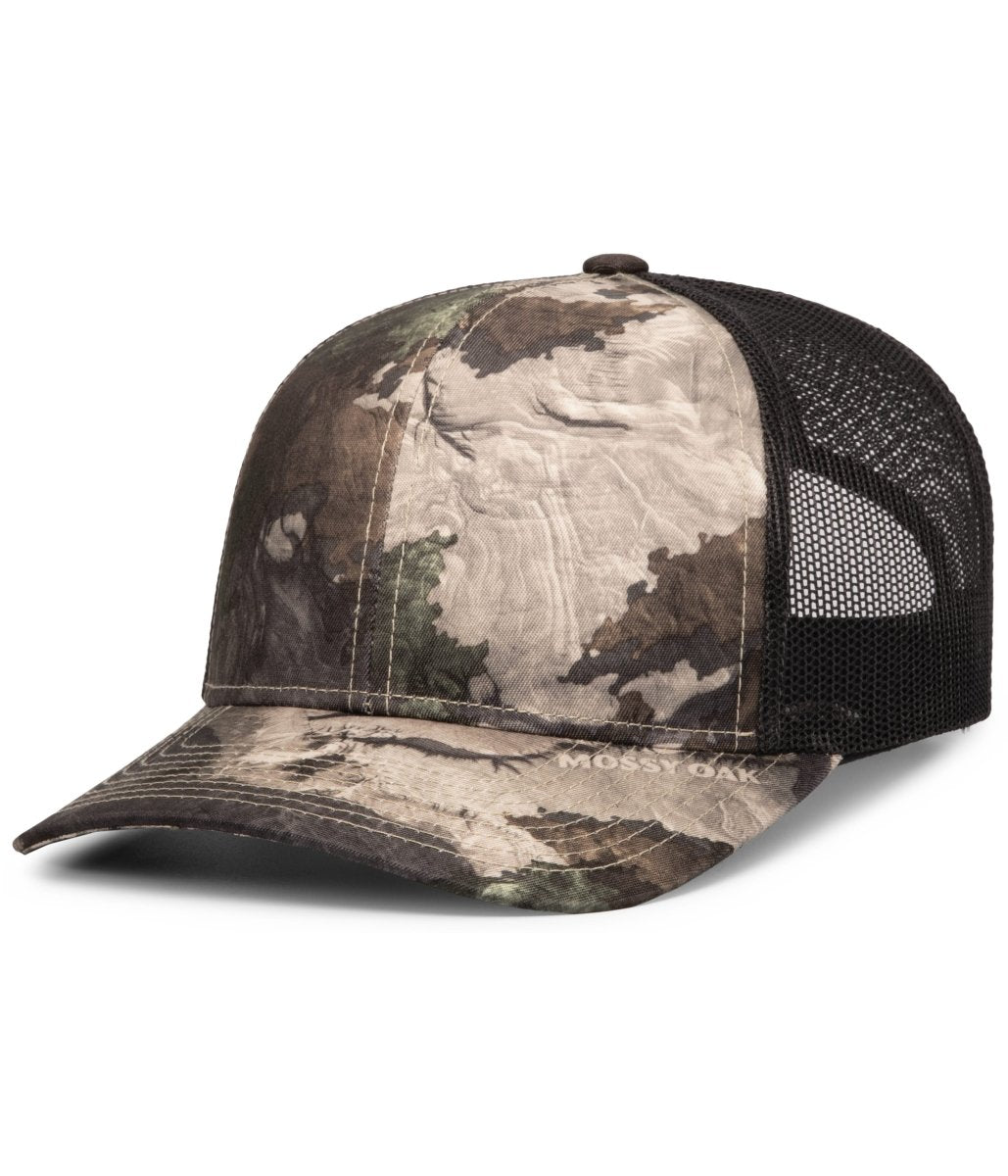 Pacific Headwear Camo Snapback Trucker Cap 108C TG/LC/TG OS