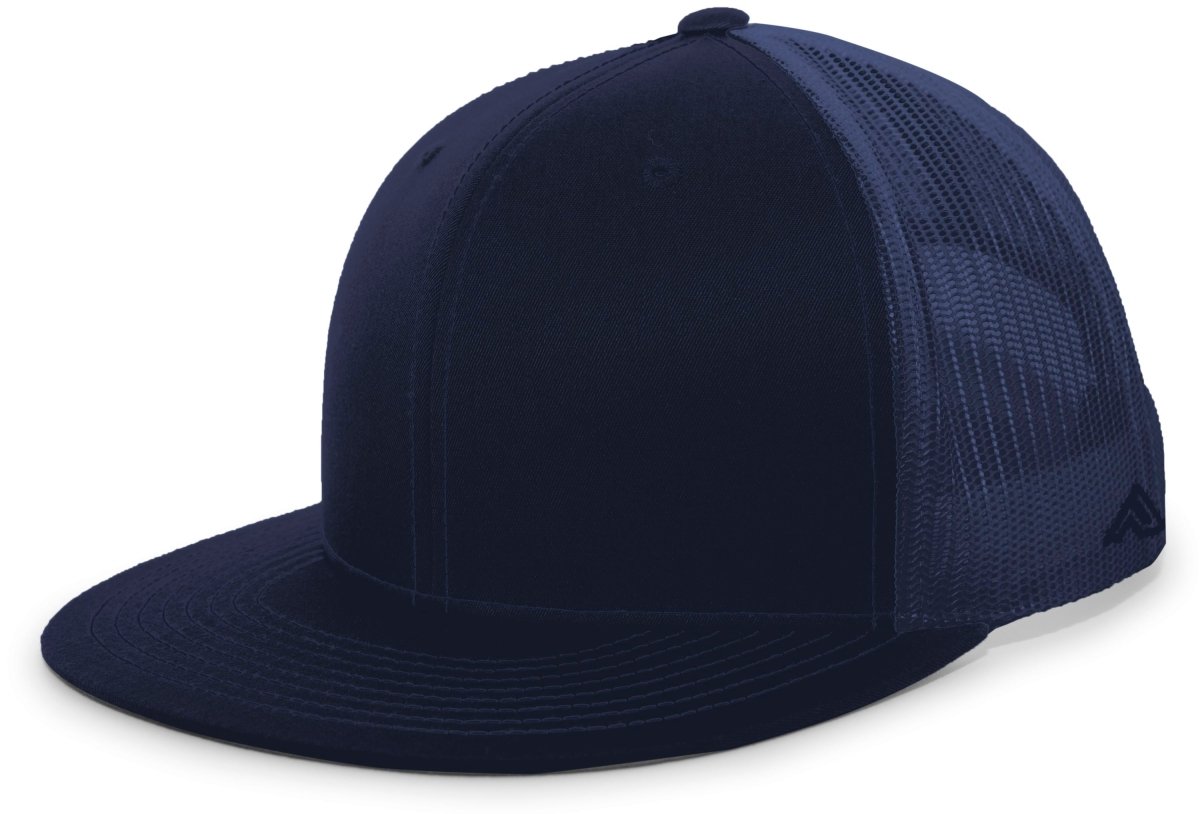 Pacific Headwear D - Series Trucker Snapback Cap 4D3 NAVY OS