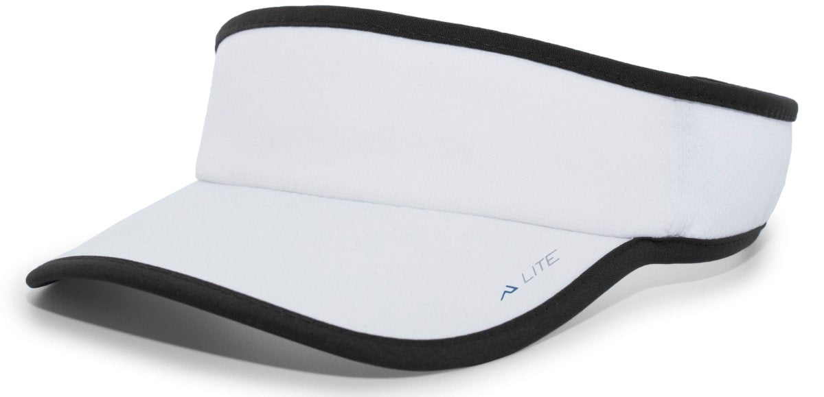 Pacific Headwear LITE ALL - SPORT ACTIVE VISOR 510V WHITE/BLACK OS